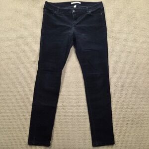 Lauren Conrad THE SKINNY CORD Pants Dark‎ Teal Womens Size 14 (35x31)